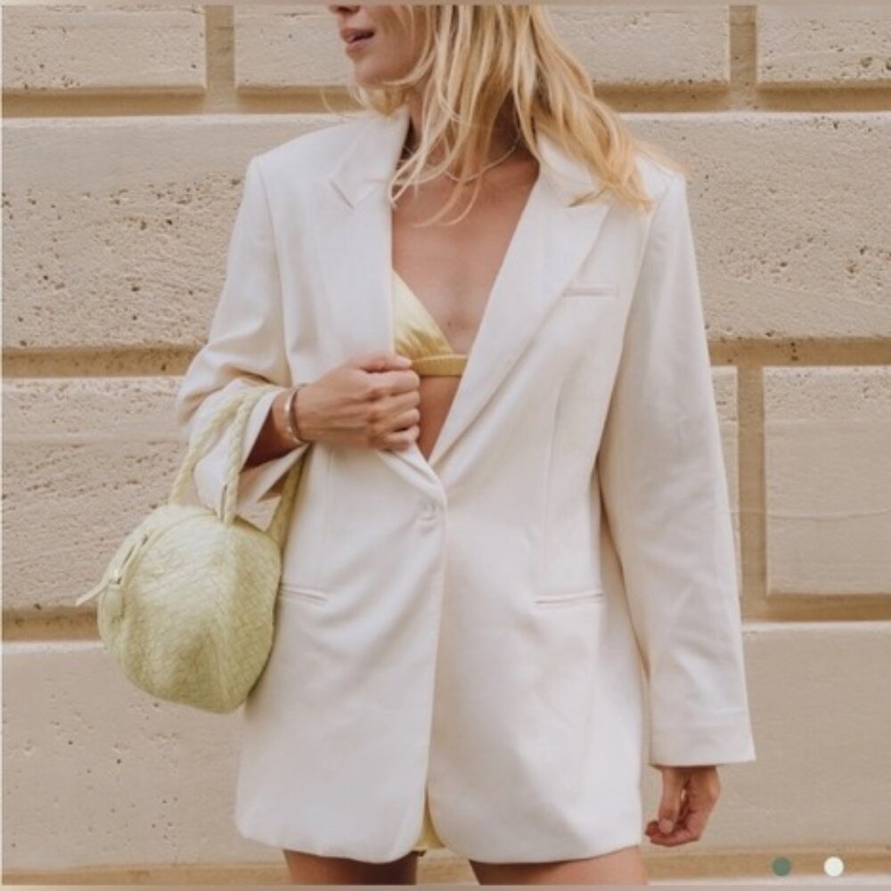Daily Drills - Oversized Blazer - Cream - XS/S